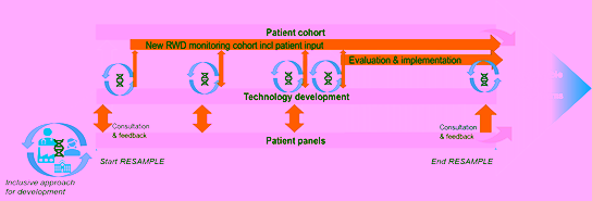 Figure illustrating the RE-SAMPLE approach for continuous end-user involvement